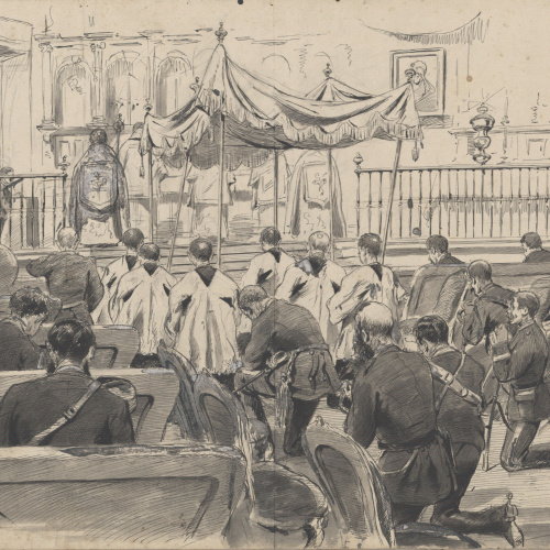 image for: Josep Lluís Pellicer - Missa amb oficials de l&#039;exèrcit - Cap a 1872-1876