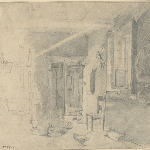 image for: Josep Lluís Pellicer - Interior d&#039;una casa d&#039;Ariccia - 1865