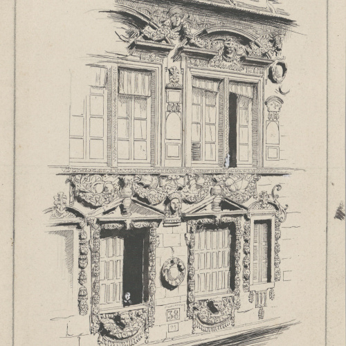image for: Josep Lluís Pellicer - Façana d&#039;un palauet de Dijon - Cap a 1889