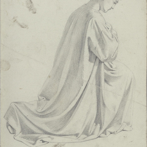 image for: Claudi Lorenzale - Home agenollat (anvers) / Home agenollat (revers) - Cap a 1850-1870