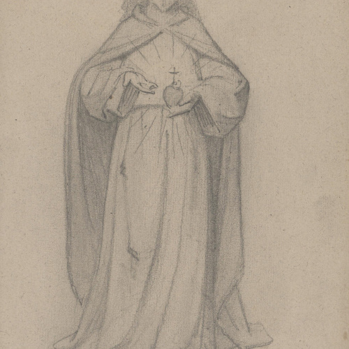 Claudi Lorenzale - El Sagrat Cor de Jesús - Cap a 1850-1870 image for: Claudi Lorenzale - El Sagrat Cor de Jesús - Cap a 1850-1870