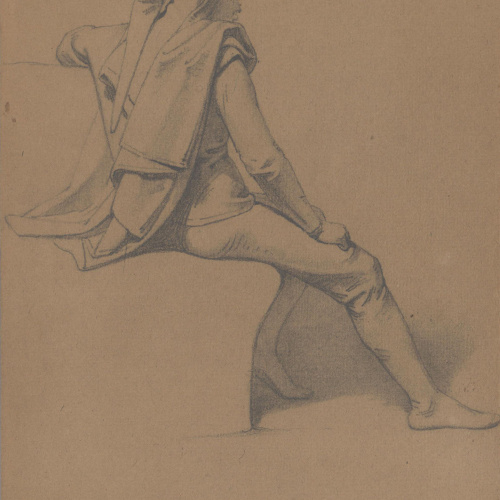 image for: Claudi Lorenzale - Joglar [?] assegut - Cap a 1850-1870