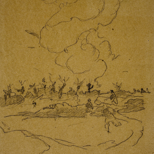 image for: Josep Lluís Pellicer - Incendi al bosc - Cap a 1872-1876