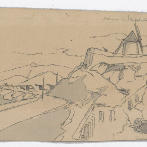 image for: Josep Lluís Pellicer - Molino de la puerta de S. Doré - Cap a 1872-1876