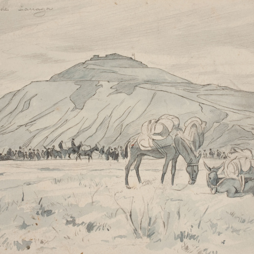 image for: Josep Lluís Pellicer - El fuerte de Larraga - 1875