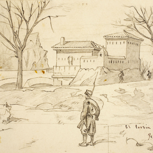 image for: Josep Lluís Pellicer - El fortin del puente Peralta - 1875