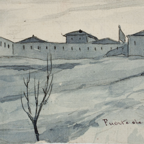 image for: Josep Lluís Pellicer - Fuerte de la estación, Tafalla - 1875