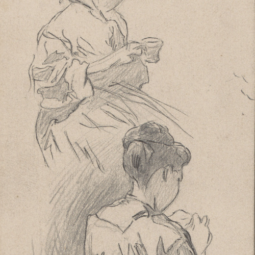 image for: Josep Lluís Pellicer - Estudis de figures femenines - 1869