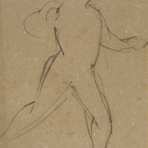 image for: Ramon Martí i Alsina - Esbós de figura per al quadre «El Sometent del Bruc» - Cap a 1866