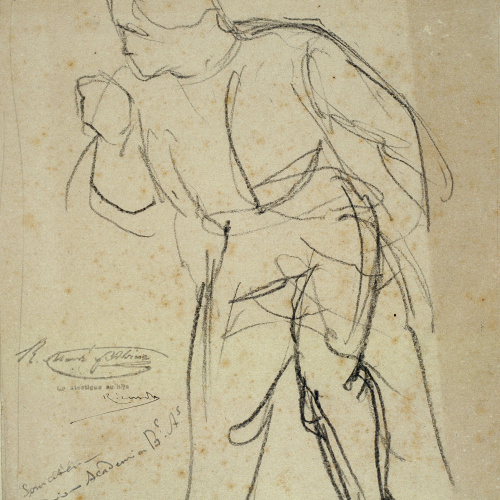 image for: Ramon Martí i Alsina - Estudi de sometent per al quadre «El Sometent del Bruc» - Cap a 1866