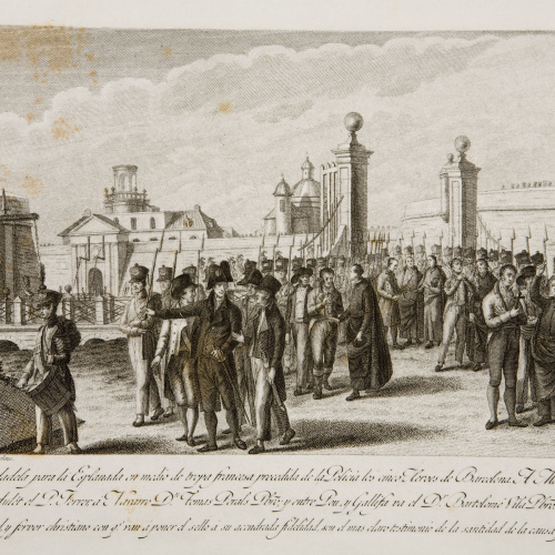 image for: Vicent Capilla - Il·lustració: «Salen de la Ciudadela ...» - [no-dating]