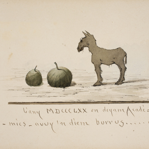image for: Modest Urgell - L&#039;any MDCCCLXX en deyam Acadèmics - avuy&#039;n diem burrus... (anvers) / Cementiri (revers) - 1918