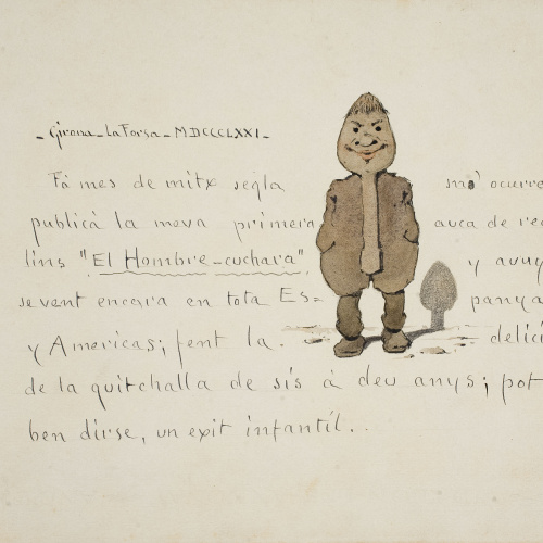 Modest Urgell - El hombre cuchara - Cap a 1918 image for: Modest Urgell - El hombre cuchara - Cap a 1918