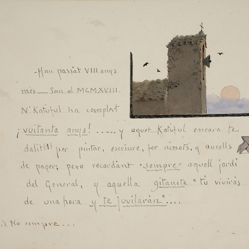 Modest Urgell - Han passàt VIII anys més (anvers) / Ratpenats (revers) - Cap a 1918 image for: Modest Urgell - Han passàt VIII anys més (anvers) / Ratpenats (revers) - Cap a 1918
