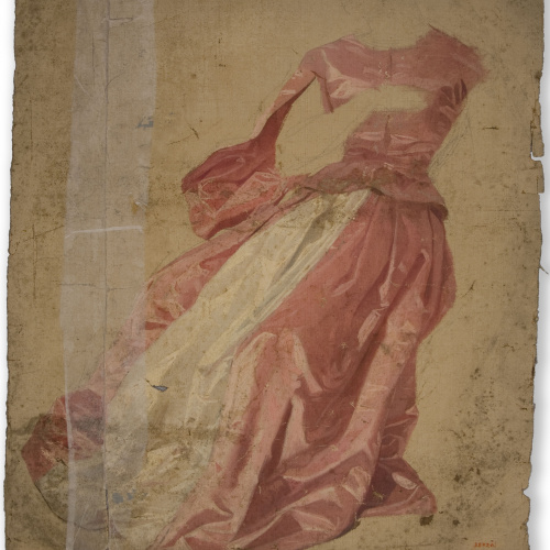 image for: Claudi Lorenzale - Estudi de draperia - Segona meitat del segle XIX