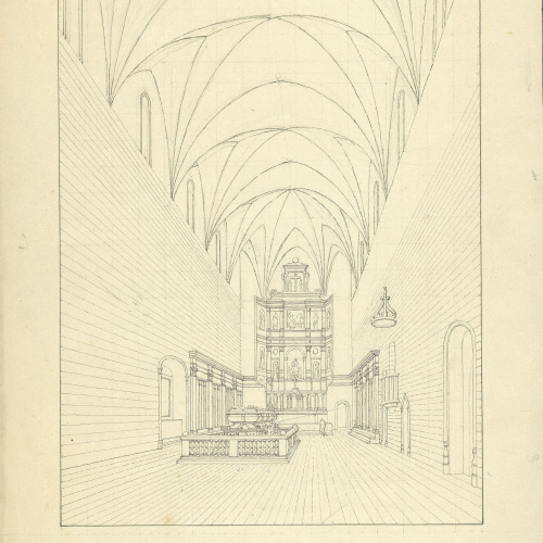 image for: Jacques Moulinier - Interior de l&#039;església dels pares Dominics a València - Cap a 1801-1803