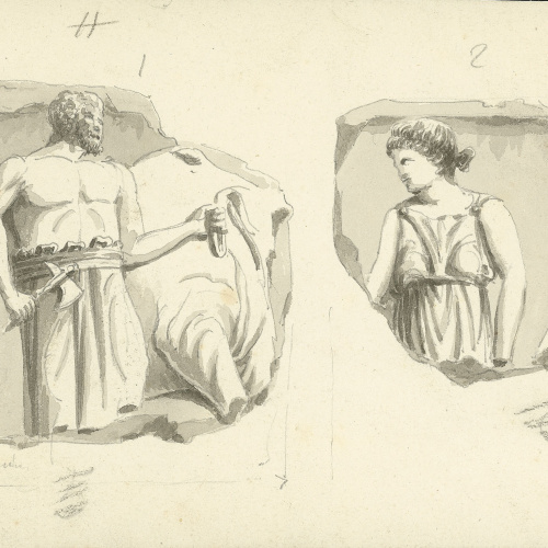 image for: Jacques Moulinier - Dos relleus trobats a Tarragona - Cap a 1801-1803