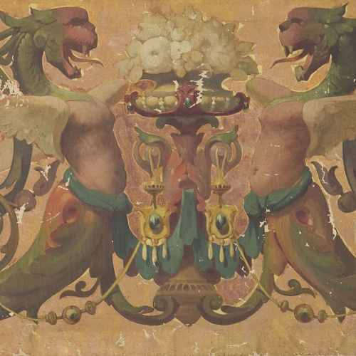 image for: Anònim - Pintura amb motius grotescos - Primer quart del segle XIX