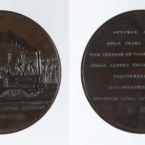image for: Miquel Jubany - Inauguració de la línia de ferrocarril Barcelona-Mataró - 1848