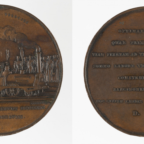 image for: Miquel Jubany - Inauguració de la línia de ferrocarril Barcelona-Mataró - 1848