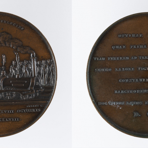 image for: Miquel Jubany - Inauguració de la línia de ferrocarril Barcelona-Mataró - 1848