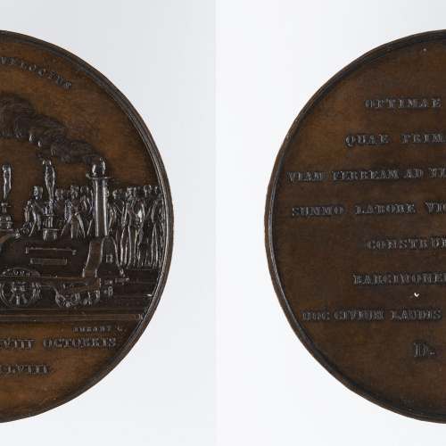 image for: Miquel Jubany - Inauguració de la línia de ferrocarril Barcelona-Mataró - 1848