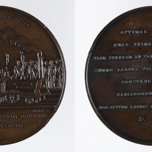 image for: Claudi Lorenzale - Inauguració de la línia de ferrocarril Barcelona-Mataró - 1848