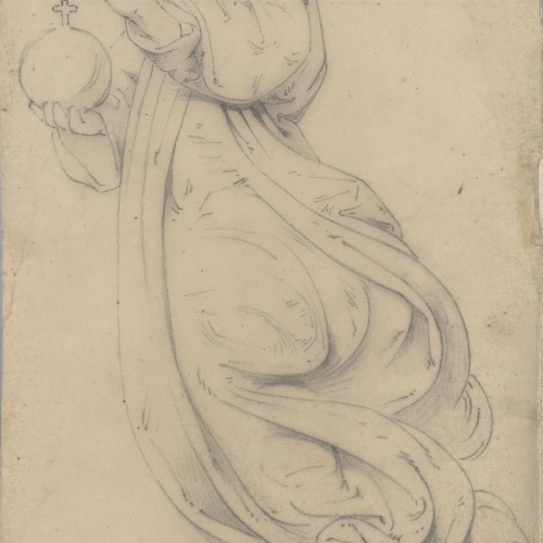 image for: Claudi Lorenzale - Nen Jesús amb la bola del món a la mà dreta - Cap a 1850-1870