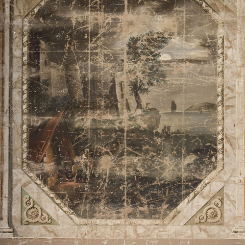 image for: Francesc Pla Duran dit El Vigatà - Paisatge amb un castell a la vora del mar - Entre 1790-1800