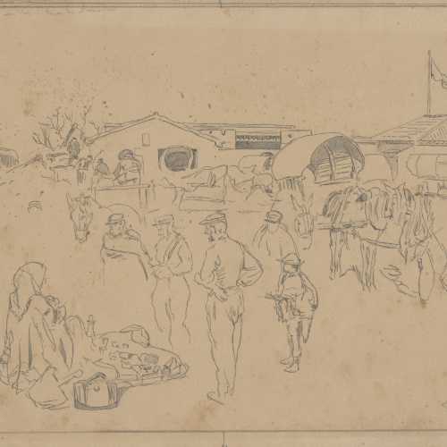image for: Josep Lluís Pellicer - Posicions militars. Casa de la Moneda - Cap a 1872-1876