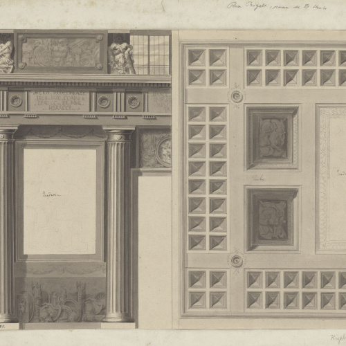 image for: Pau Rigalt - Projecte de saló, alçada i sostre - Cap a 1820-1840