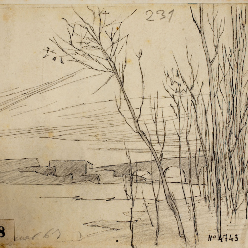 image for: Josep Lluís Pellicer - Pont sobre un riu - 1867