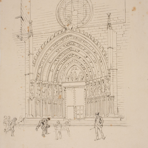image for: Josep Lluís Pellicer - Portada gòtica - Cap a 1889