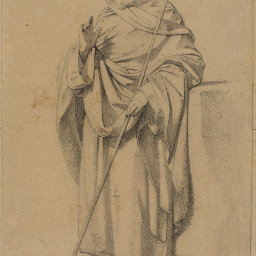image for: Claudi Lorenzale - Sant [?] (anvers) / Sant [?] (revers) - Cap a 1850-1870