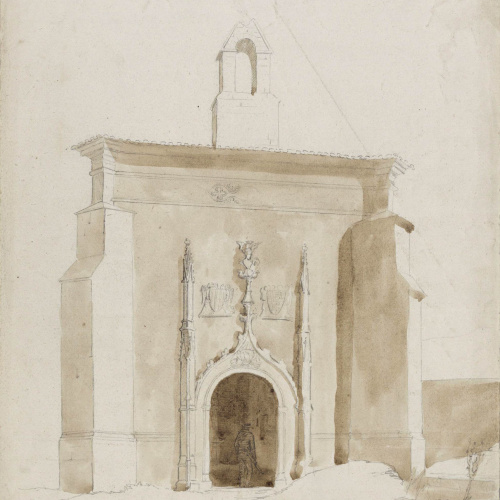 image for: Claudi Lorenzale - Porta del monestir de Poblet - 1845