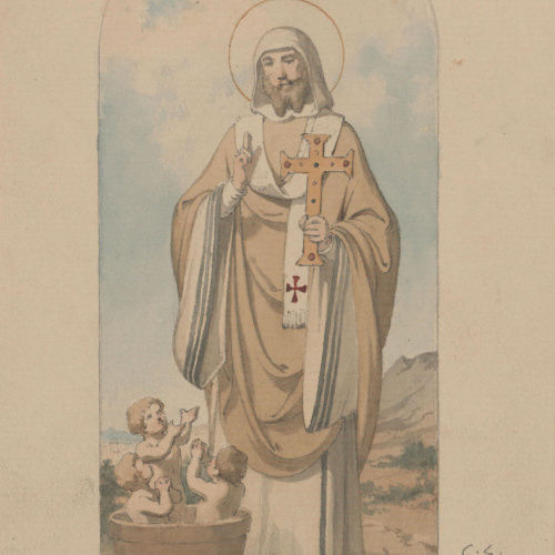 image for: Claudi Lorenzale - Sant Nicolau - Cap a 1850-1870