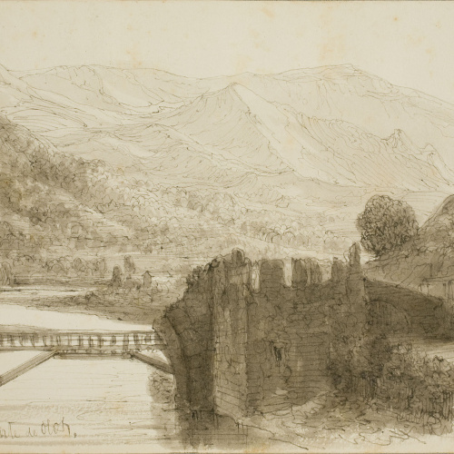 image for: Lluís Rigalt - Ripoll. Puente de Olot - Cap a 1851