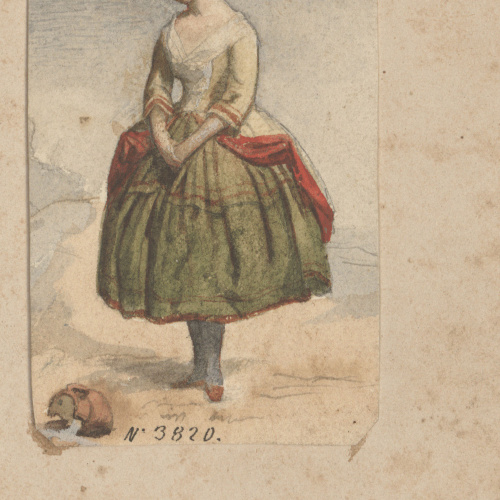 image for: Francesc Torras - Una noia contemplant un càntir trencat - Cap a 1860-1876