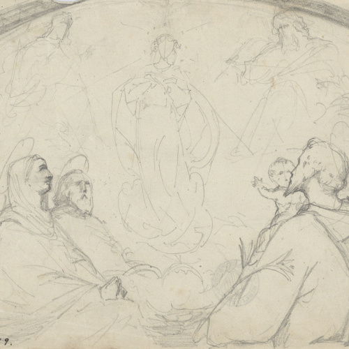 image for: Francesc Torras - Sant Antoni de Pàdua davant la Mare de Déu - Cap a 1864