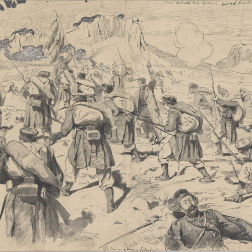 image for: Josep Lluís Pellicer - Toma del alto del Centinela - 1876