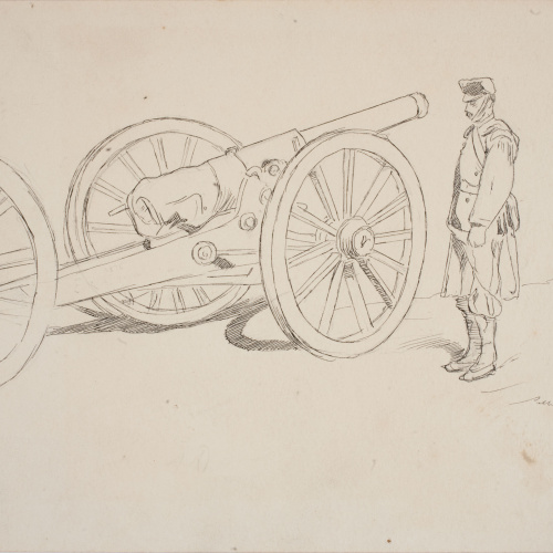 image for: Josep Lluís Pellicer - Soldat i canó - Cap a 1872-1876