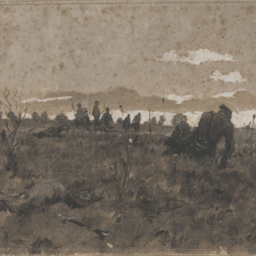 image for: Josep Lluís Pellicer - Recollida de ferits - 1877