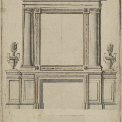 image for: Pau Rigalt - Projecte de xemeneia estil imperi - Cap a 1820-1830