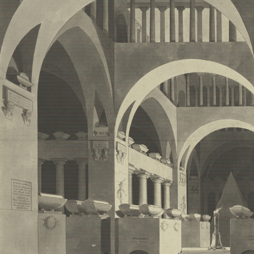 image for: Pau Rigalt - Projecte de cripta funerària (escenografia) - Cap a 1820-1830