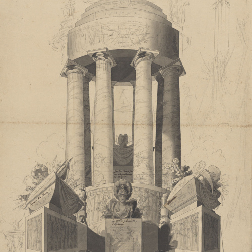 image for: Pau Rigalt - Projecte de túmul funerari - Cap a 1820-1830