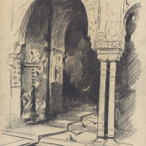 image for: Arcadi Mas i Fondevila - Puerta de la sala de los Abencerrajes - 1895