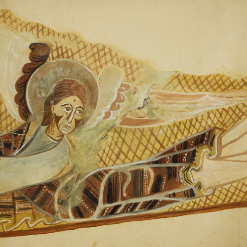 image for: Jaume Llongueras - Reproducció de les pintures de Sant Martí de Fonollar. Sant Mateu Evangelista - 1908