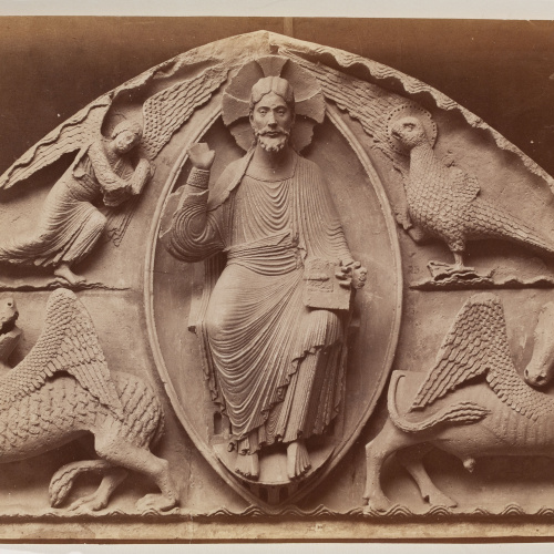 image for: Séraphin-Médéric Mieusement - Timpà amb una Maiestas Domini rodejada pel Tetramorf - Cap a 1886-1891