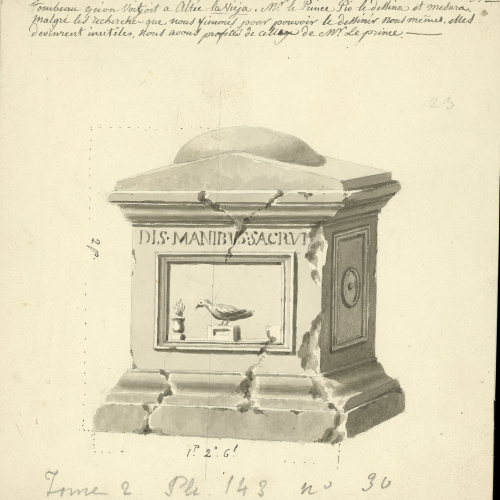 image for: François Ligier - Sepulcre copiat del manuscrit del Príncep Pius - Cap a 1801-1803