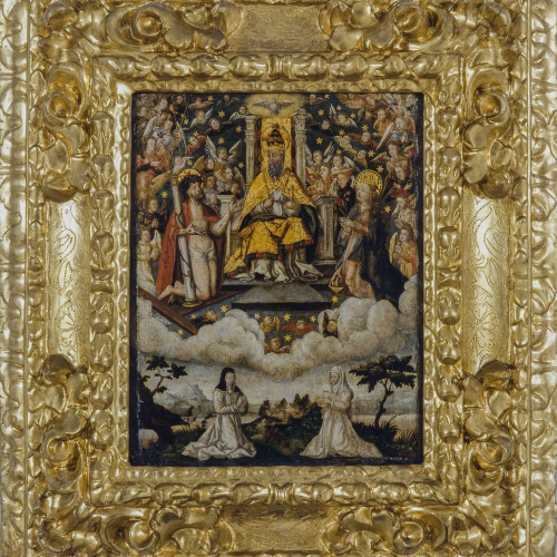 image for: Anònim. Castella - Santíssima Trinitat amb donants - Entre 1540-1570